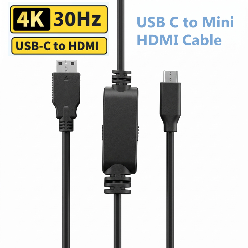Home Cinema Projector 4K - USB C to Mini HDMI Cable