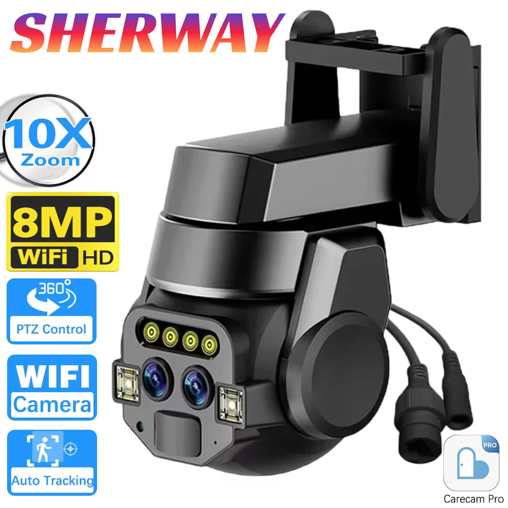 Home Cinema Outdoor - 4K WiFi Surveillance Camera Outdoor Dual