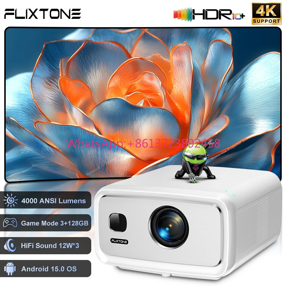 Home Cinema Outdoor - FlixTone D10S 4000 ANSI Full HD