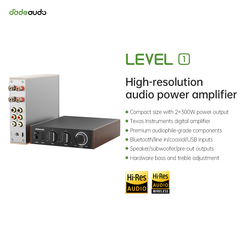 Audio Home Cinema - JadeAudio Level 1 Desktop HiFi Bluetooth