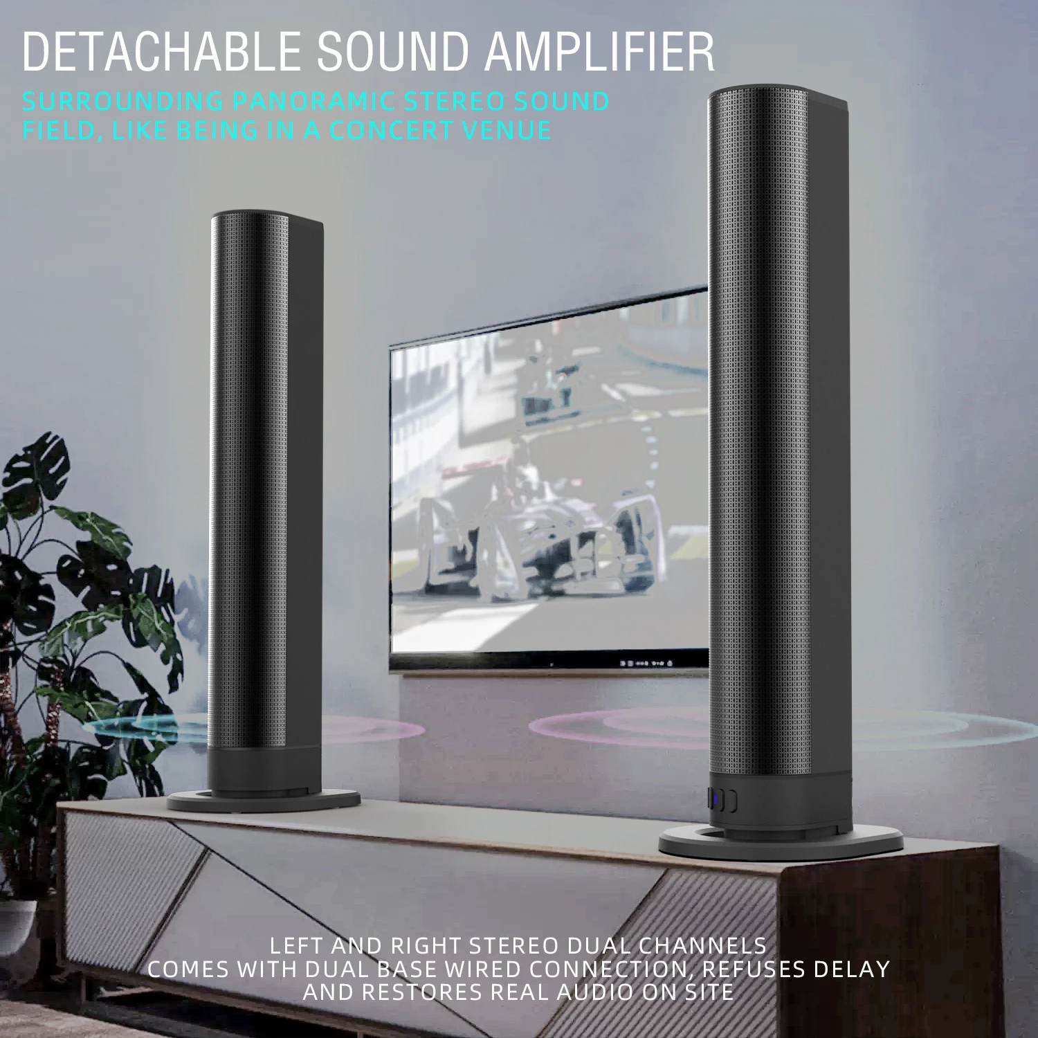 Home Cinema Bose - FM Soundbar TV Bluetooth Speakers HDMI/AUX/BT/OPT