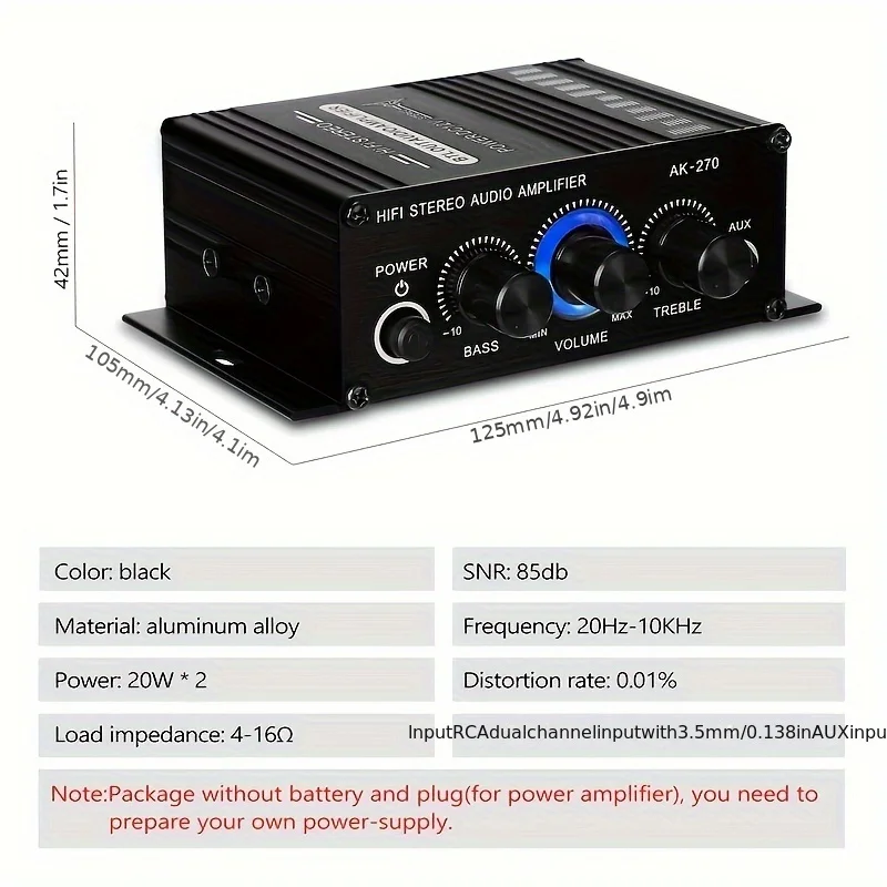 AK-270 HIFI Amplifier Channel  - Audio Home Cinema 评论和价格