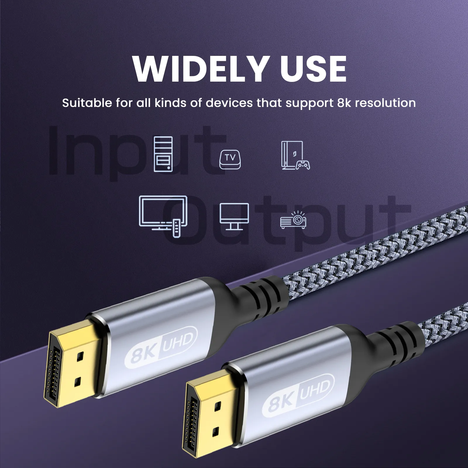 NIERBO DisplayPort Cable 8K DP - Home Cinema Projector 4K 评论和价格