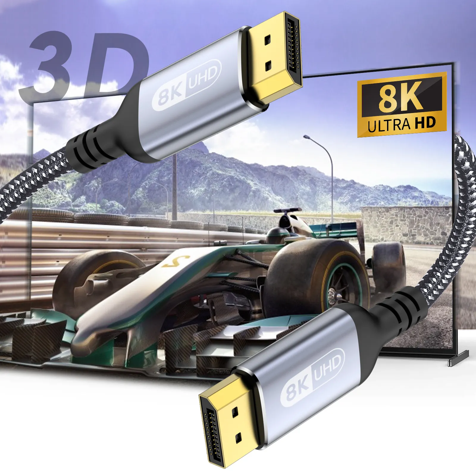 NIERBO DisplayPort Cable 8K DP - Home Cinema Projector 4K 评论和价格