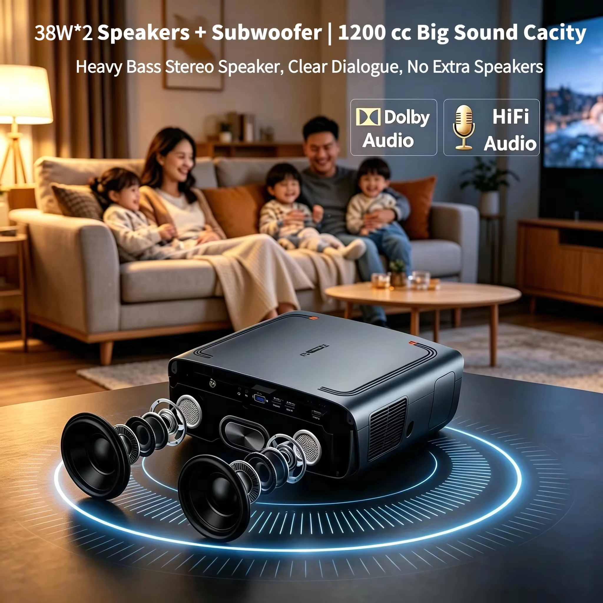 S7 4200ANSI Native 1080P 4K UH - Home Cinema Tv Screen 评论和价格