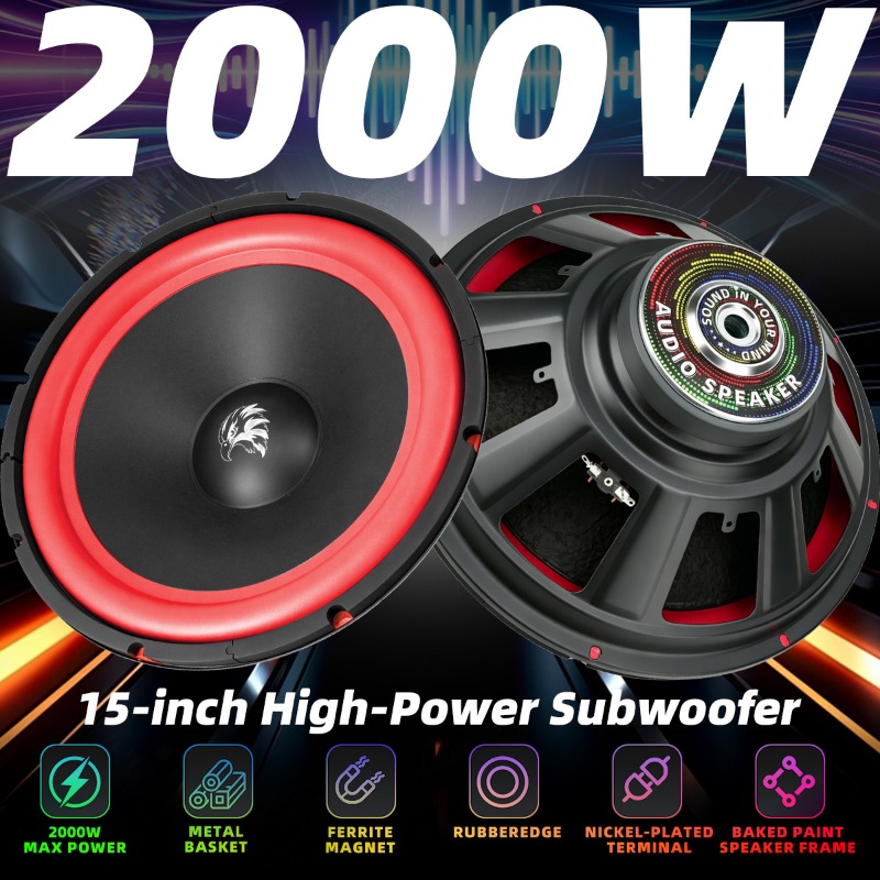 1pcs 15 Inch Car Subwoofer 200 - Audio Home Cinema 评论和价格