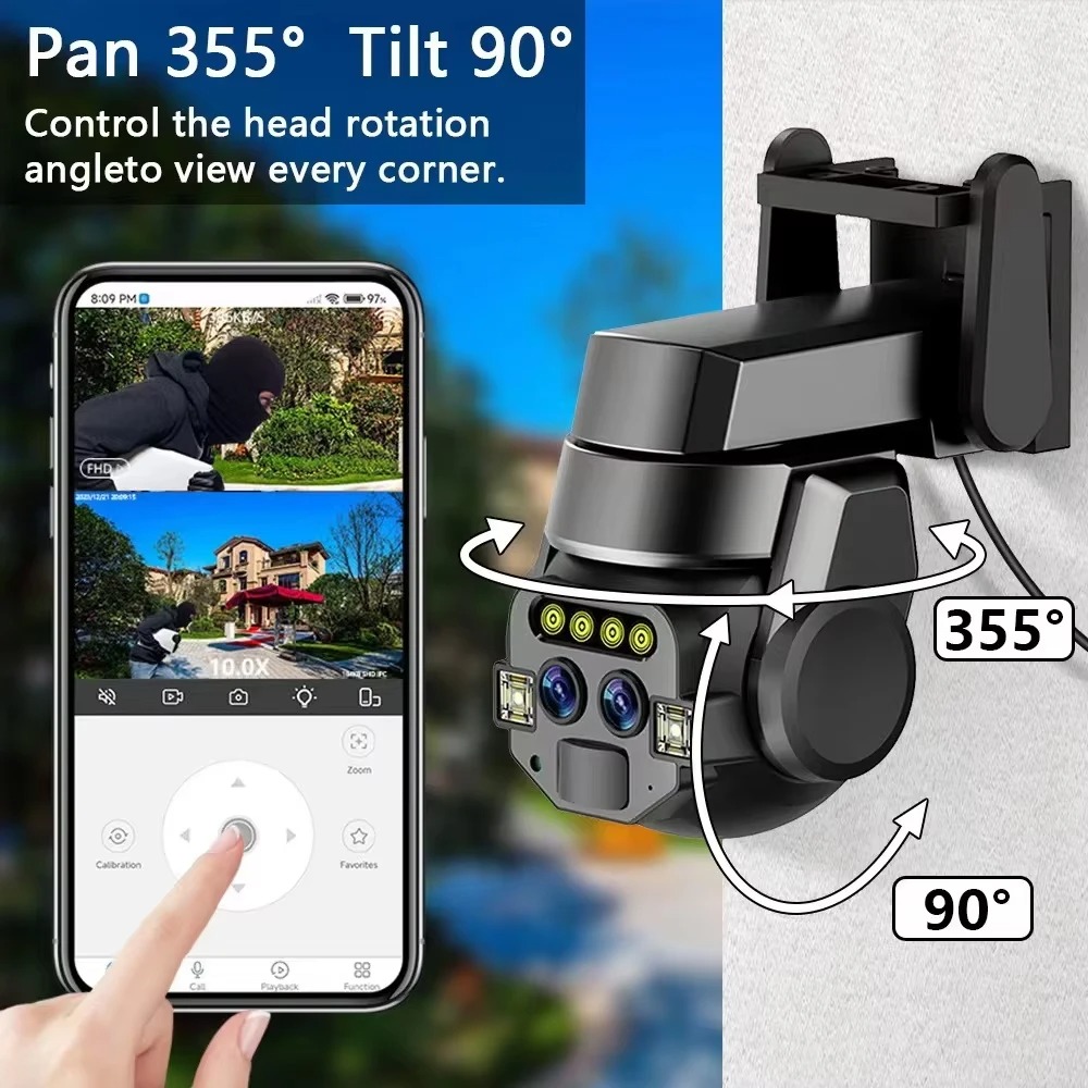 4K WiFi Surveillance Camera Ou - Home Cinema Outdoor 评论和价格