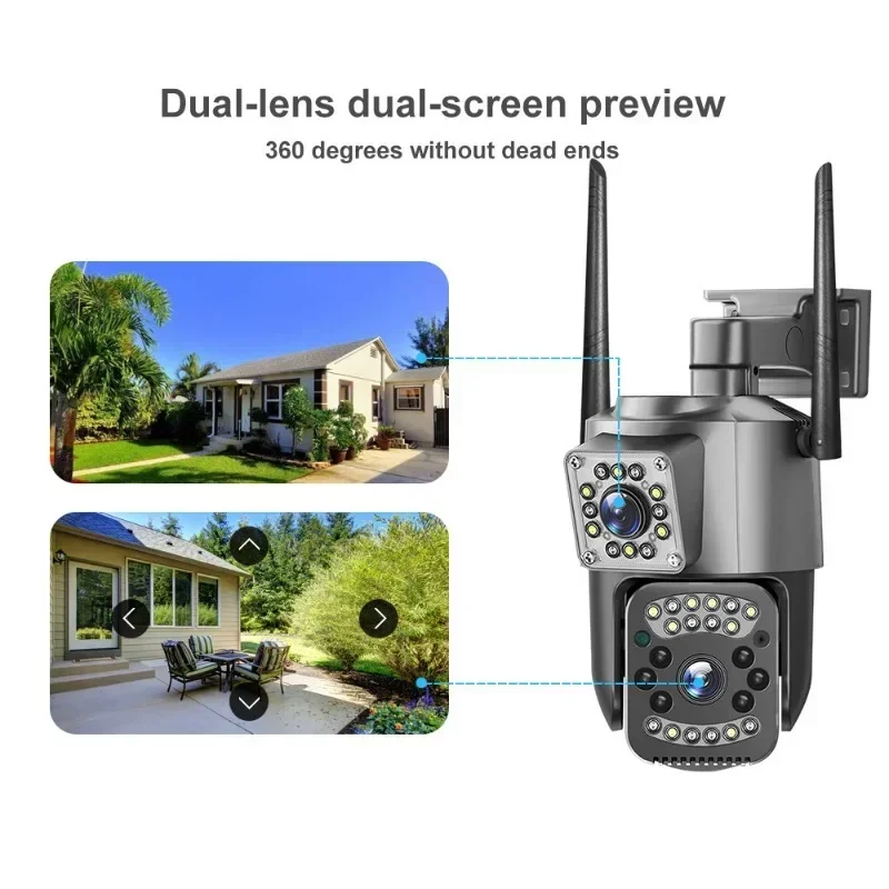 8MP WIFI IP Camera 4K PTZ Dual - Home Cinema Outdoor 评论和价格