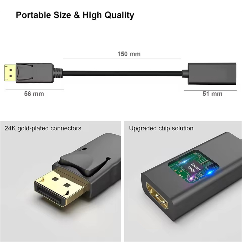 4K DisplayPort to HDMI-compati - Home Cinema Projector 4K 评论和价格