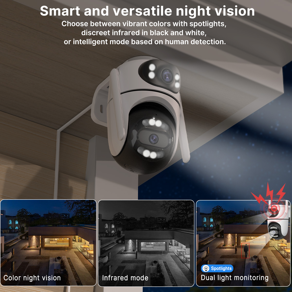 8MP 4K HD Wifi PTZ Camera ICse - Home Cinema Outdoor 评论和价格