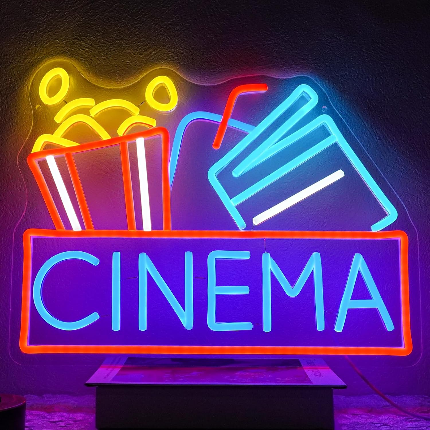 Cinema Neon Sign USB Powered L - Home Cinema Outdoor 评论和价格