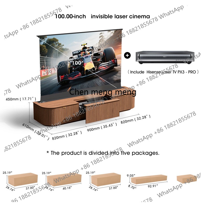 All solid wood automatic lifti - Home Cinema Tv Screen 评论和价格